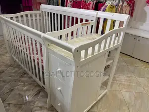 Baby Cot With Changing Table and Drawers