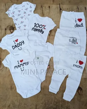 Baby Bodysuits Set With Matching Pants