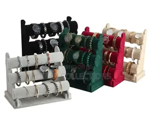 Three Tier Velvet Bangle Display