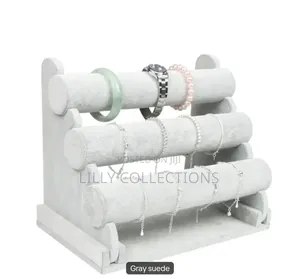 Three Tier Velvet Bangle Display