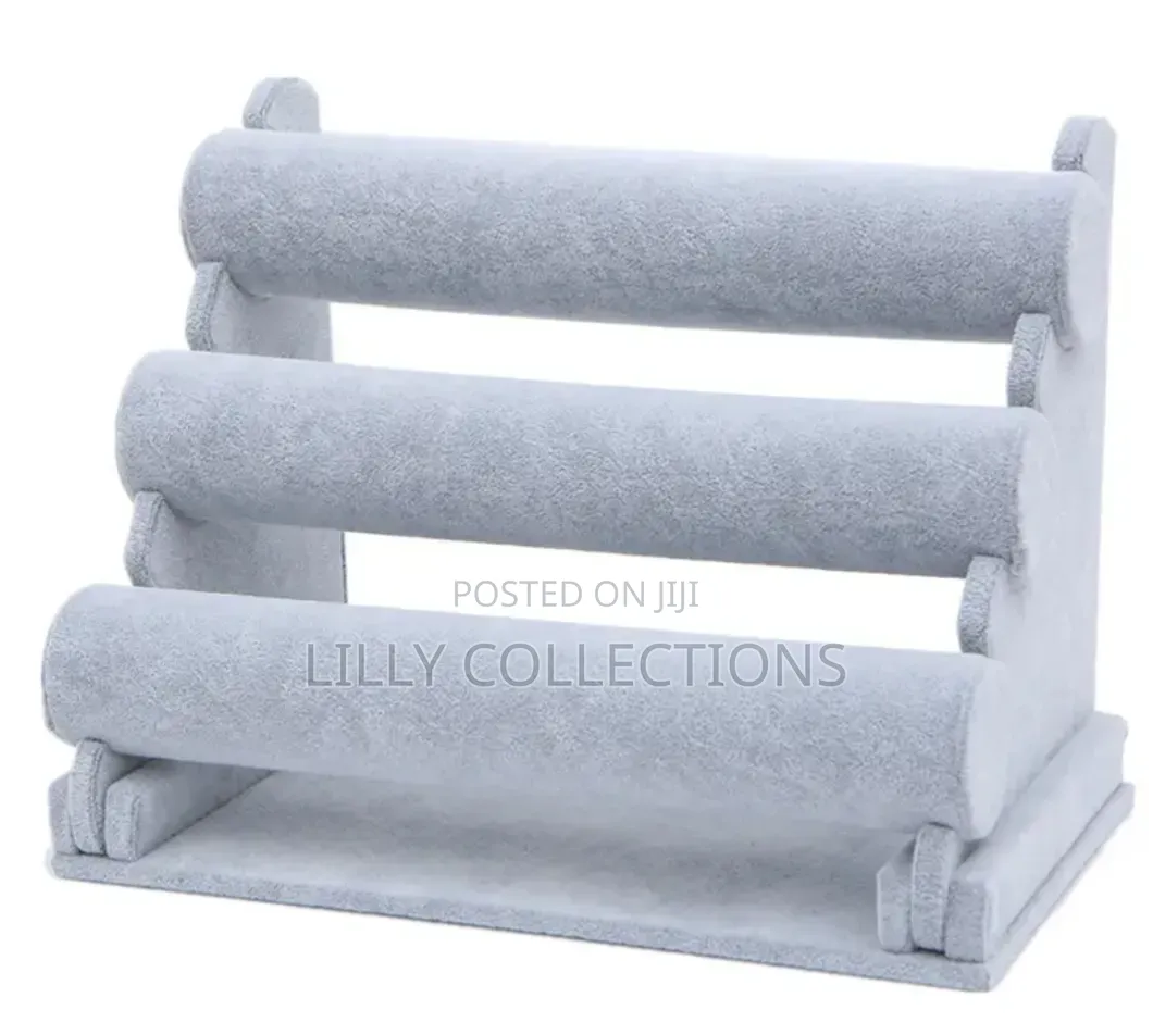 Three Tier Velvet Bangle Display