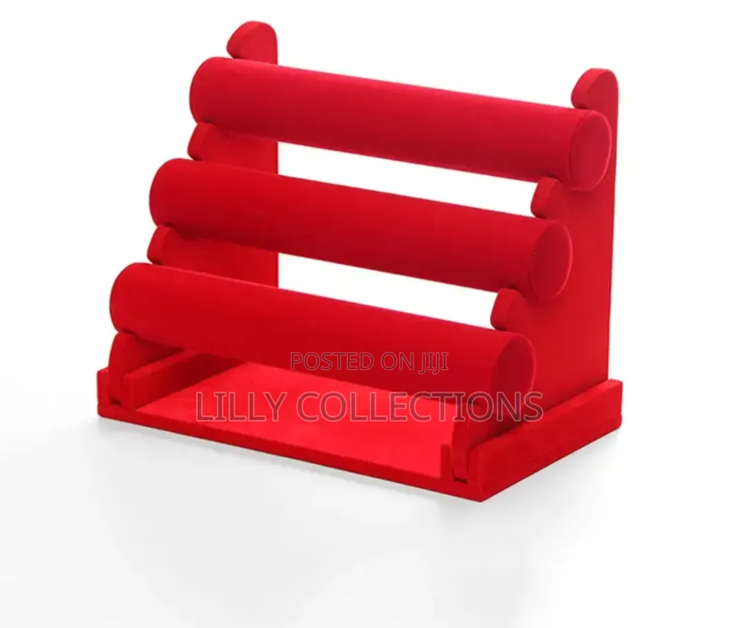 Three Tier Velvet Bangle Display
