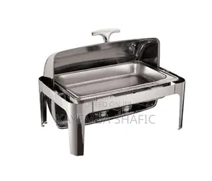 Professional 9l Stainless Steel Roll-top Chafing Dish Food Warmer