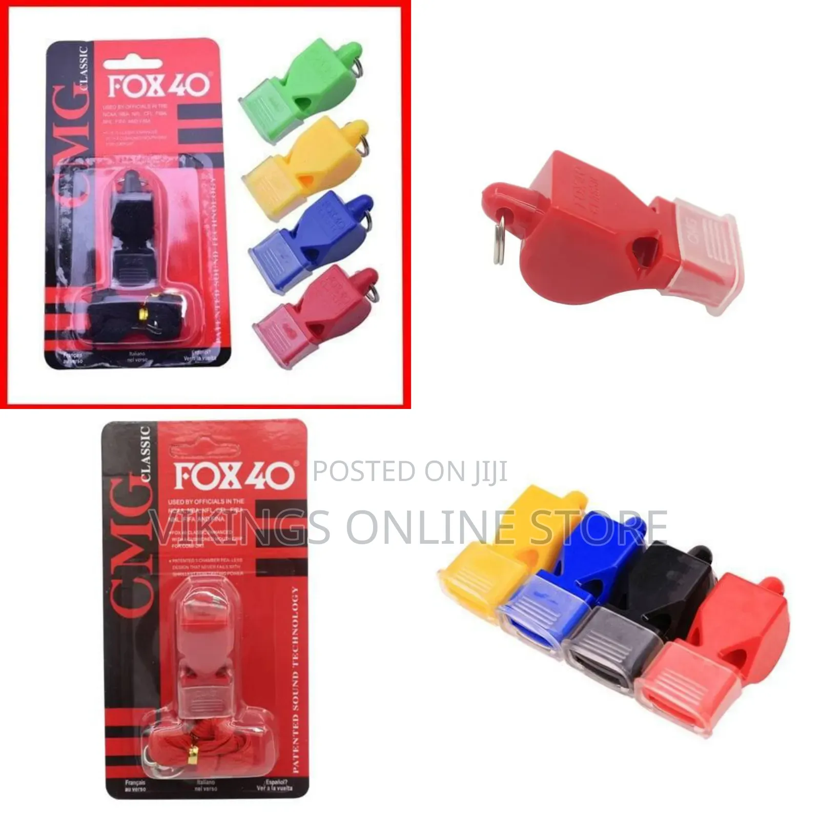Fox 40 Portable Sports Whistle Emergency Whistle Abs Material Refere