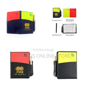 Fifa Football Match Soccer Referee Warning Red and Yellow Card Score