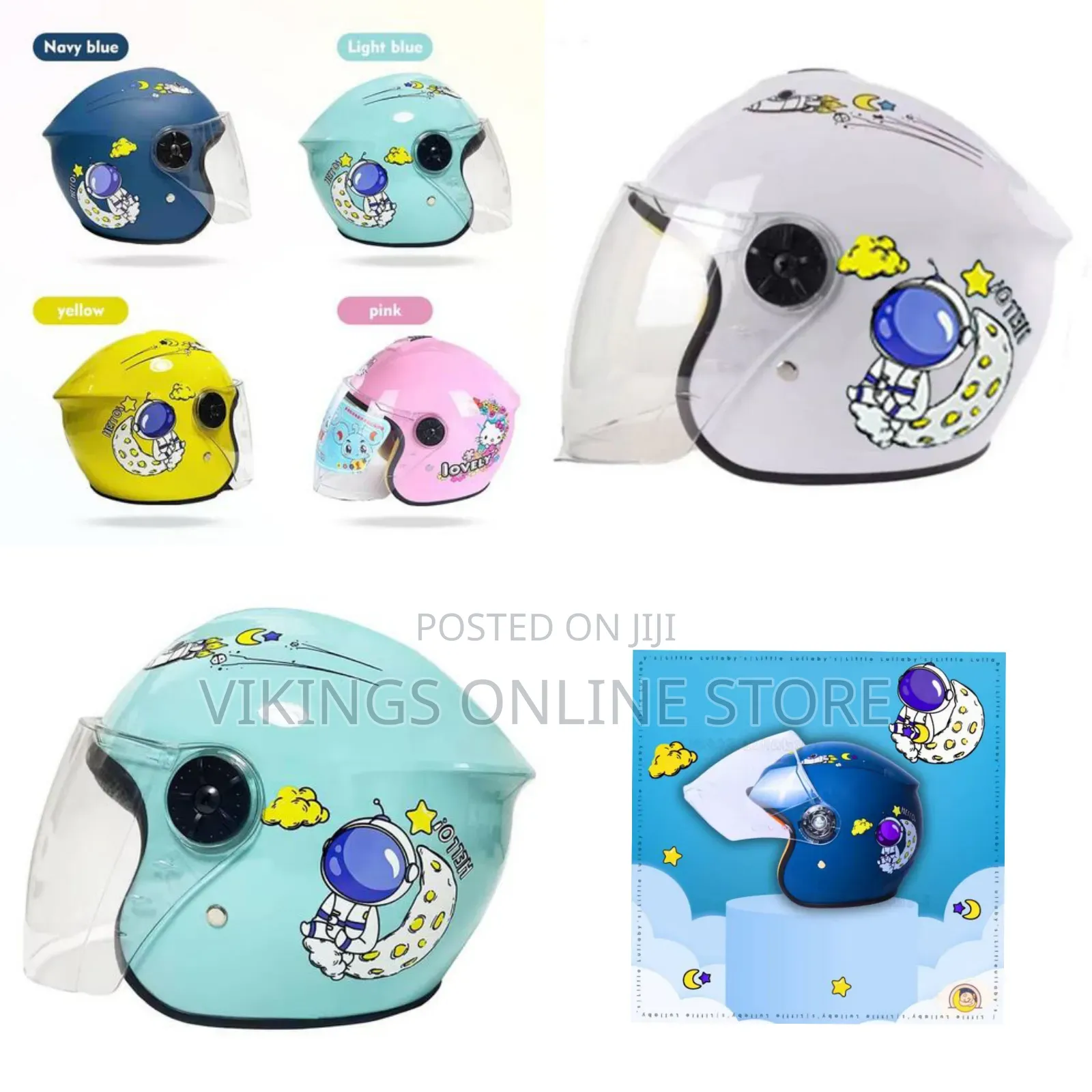 Children Full Face Motorcycle Helmet With Visor, Boys Girls Electric