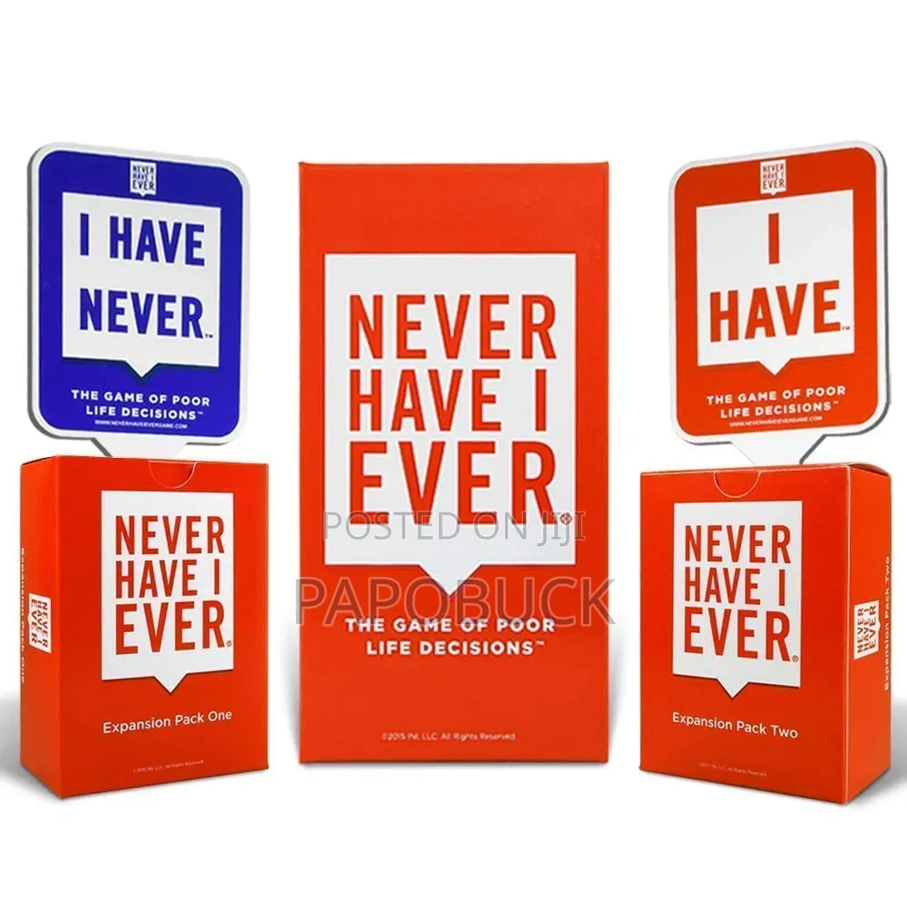 Never Have I Ever: The Game of Poor Life Decisions Party Card Game
