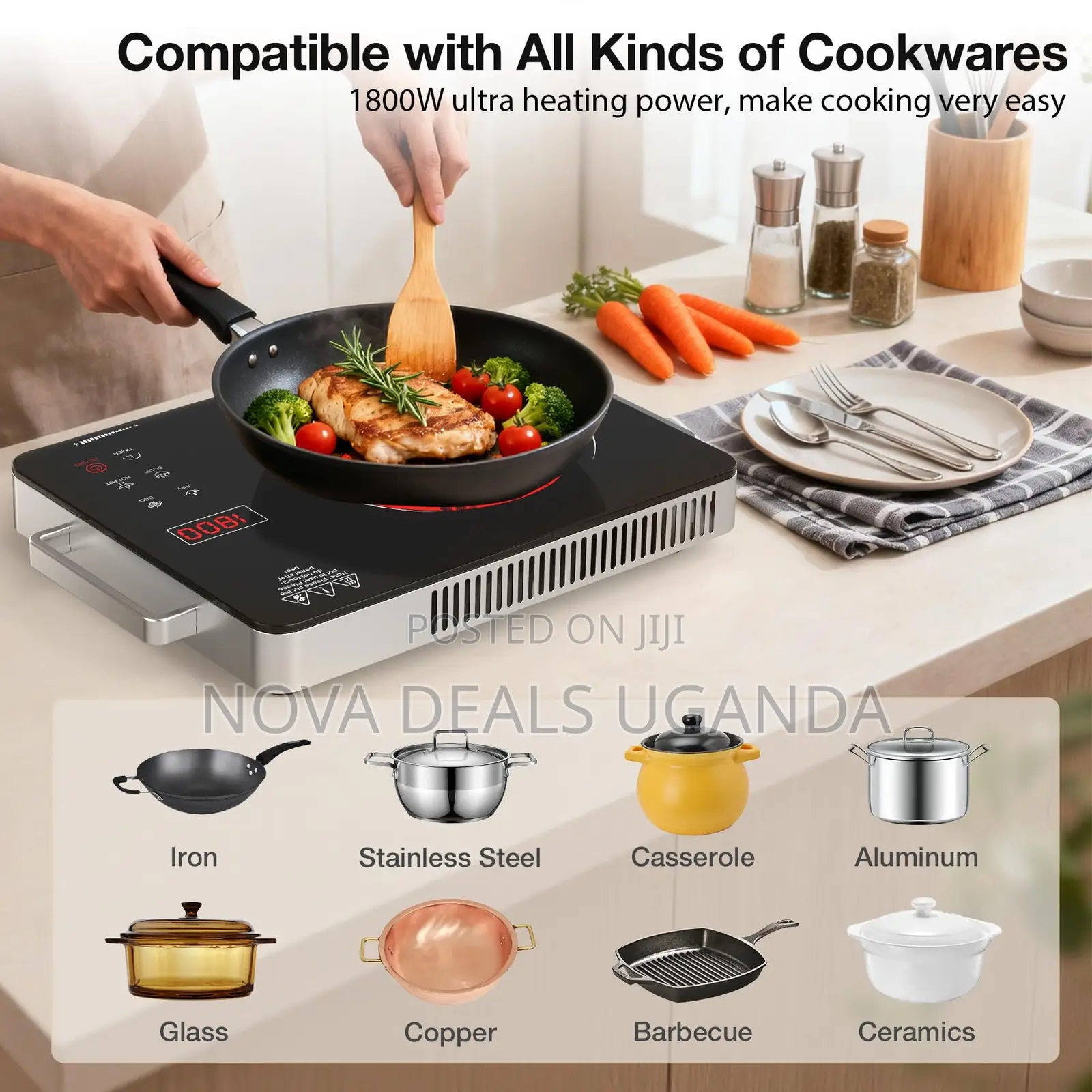 Winning Star Portable Electric Cooker, 2000w Infrared Hot Plate