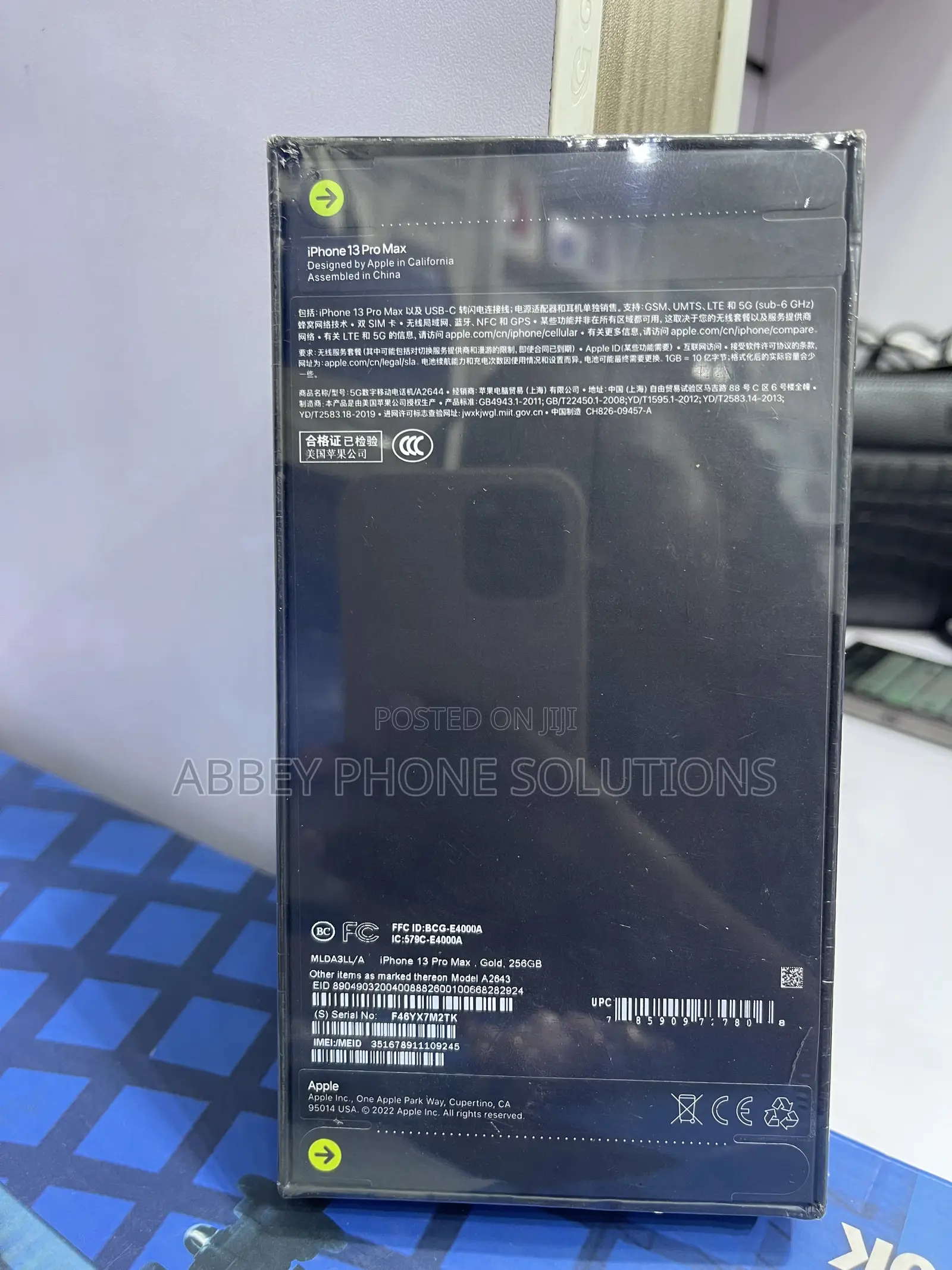 New Apple iPhone 13 Pro Max 256 GB Gold