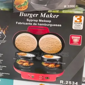 Raff Double Burger Maker Machine 1200w