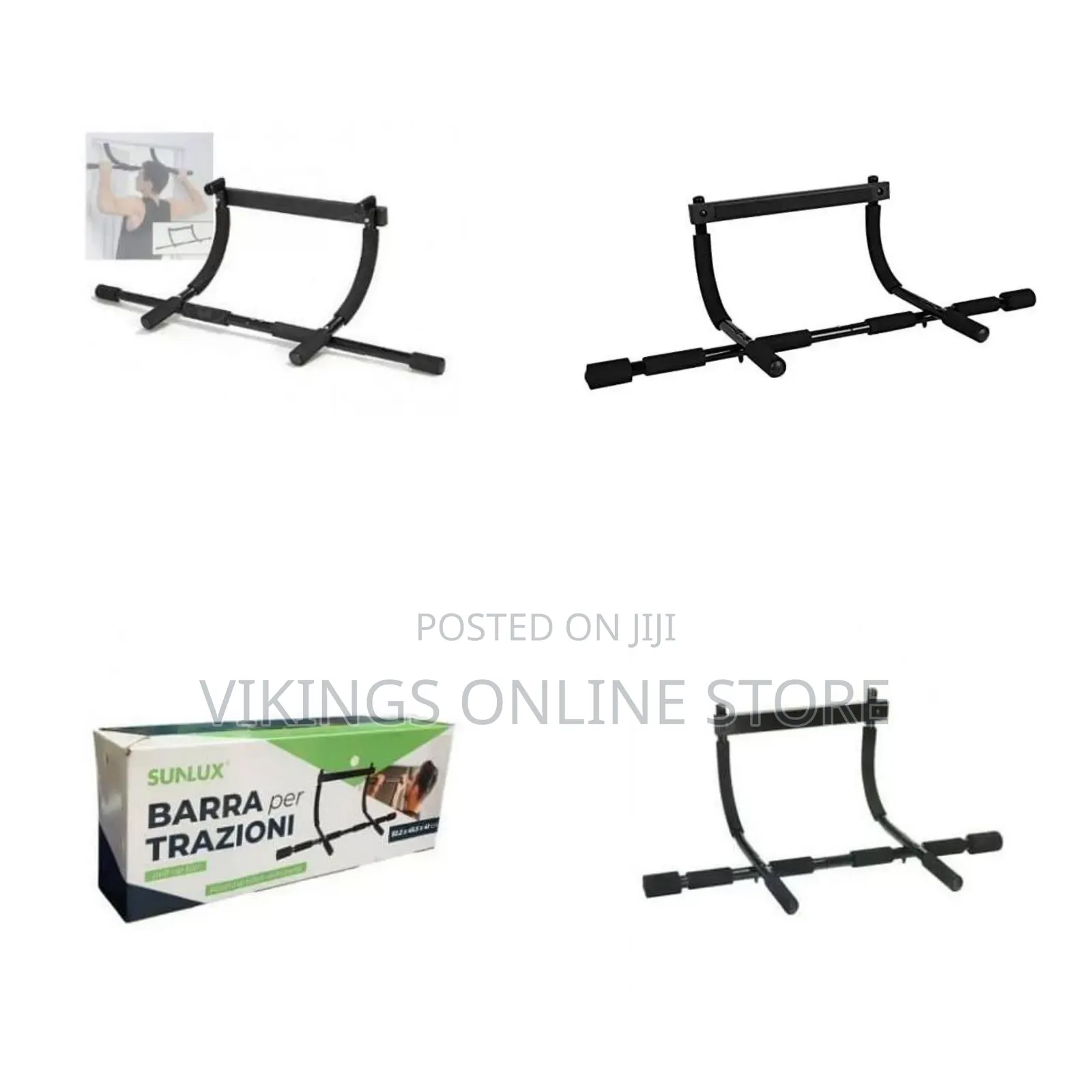 Wall-Mounted Drawbar Iron Gym Horizontal Bar Pull-Up Bars Multi-Grip