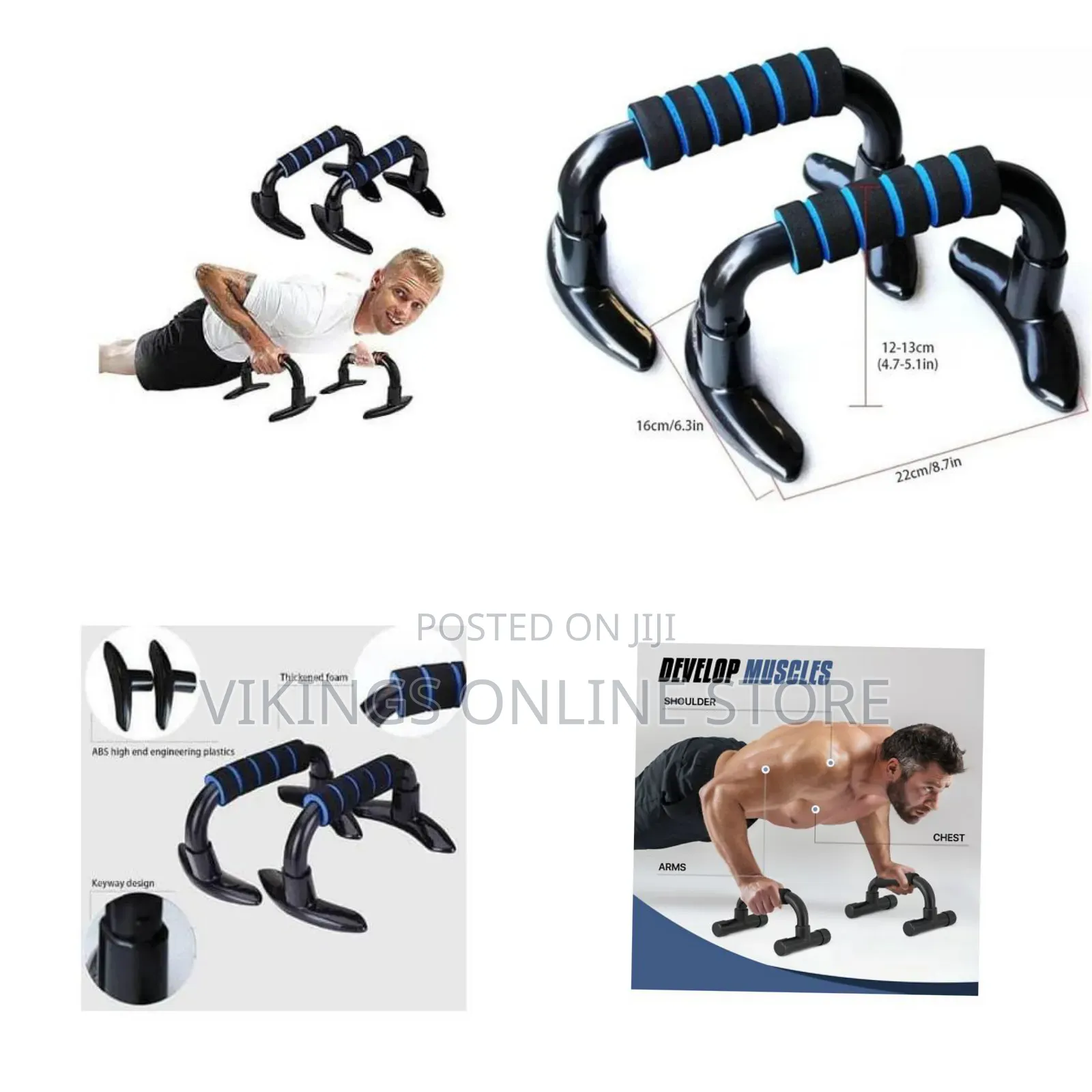 1 Pair Fitness Pressure Bar Supports Push Up Bar Stands Press