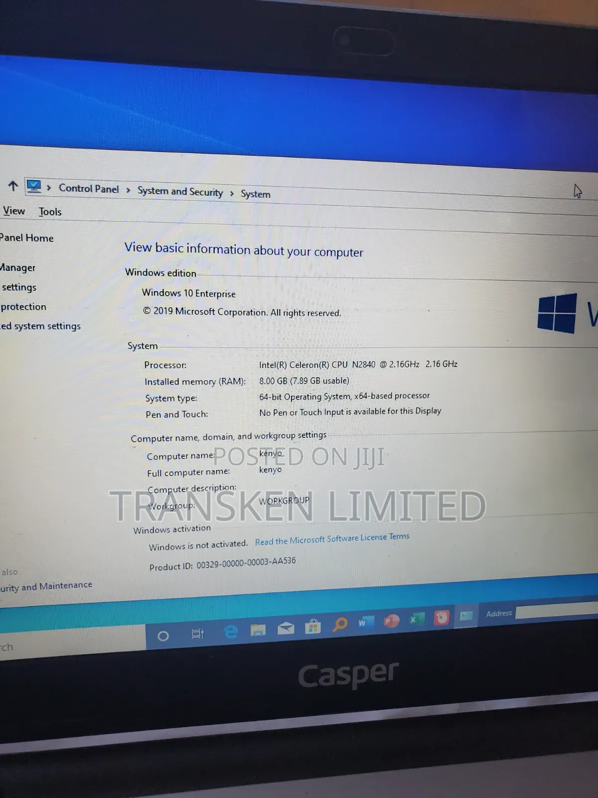 Laptop Casper Excalibur G670 8GB Intel Celeron eMMC 500GB