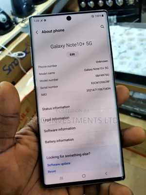 Samsung Galaxy Note 10 Plus 5G 256 GB Silver