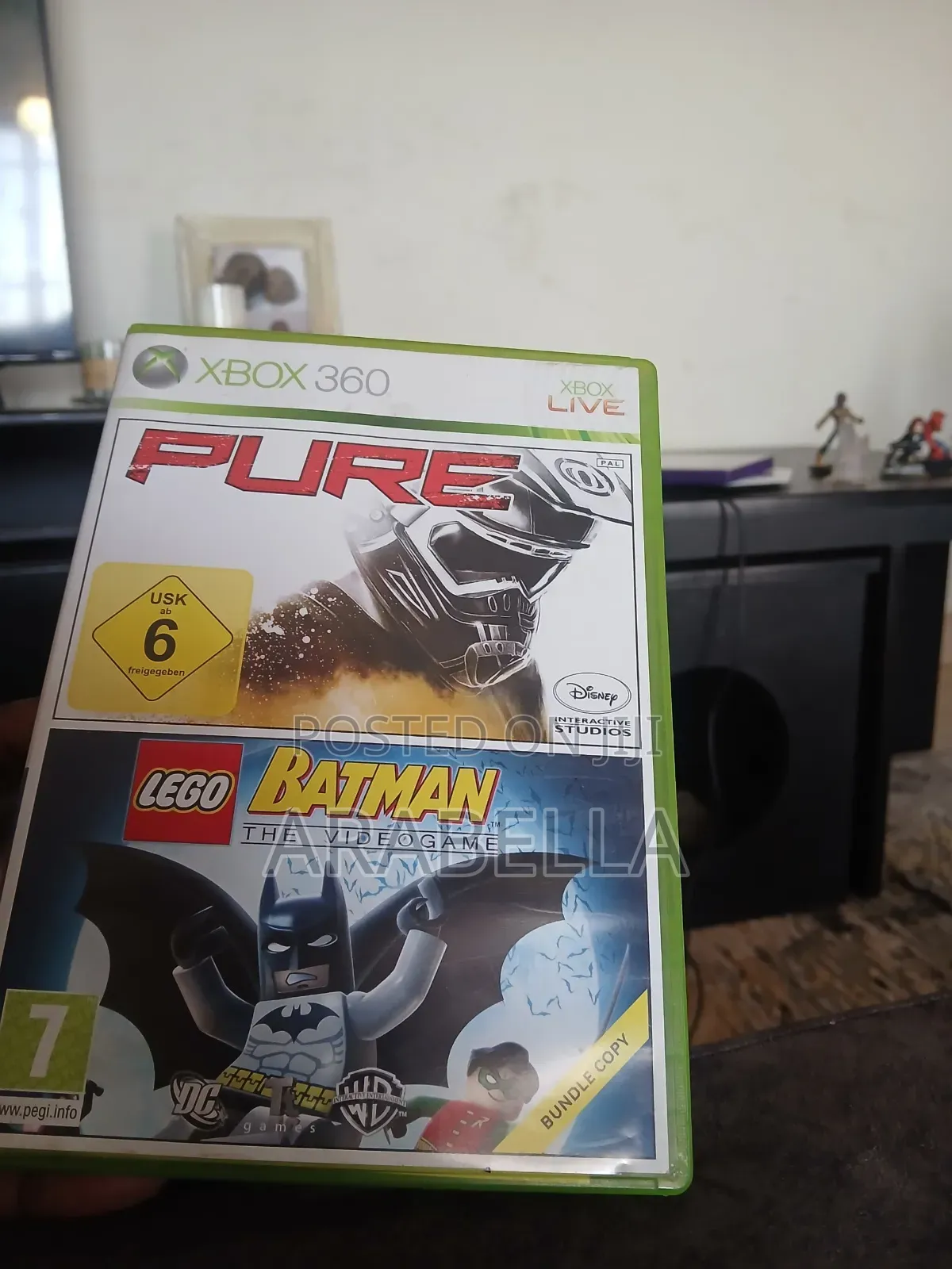 Xbox 360 Console With Two Controllers And Two Games
