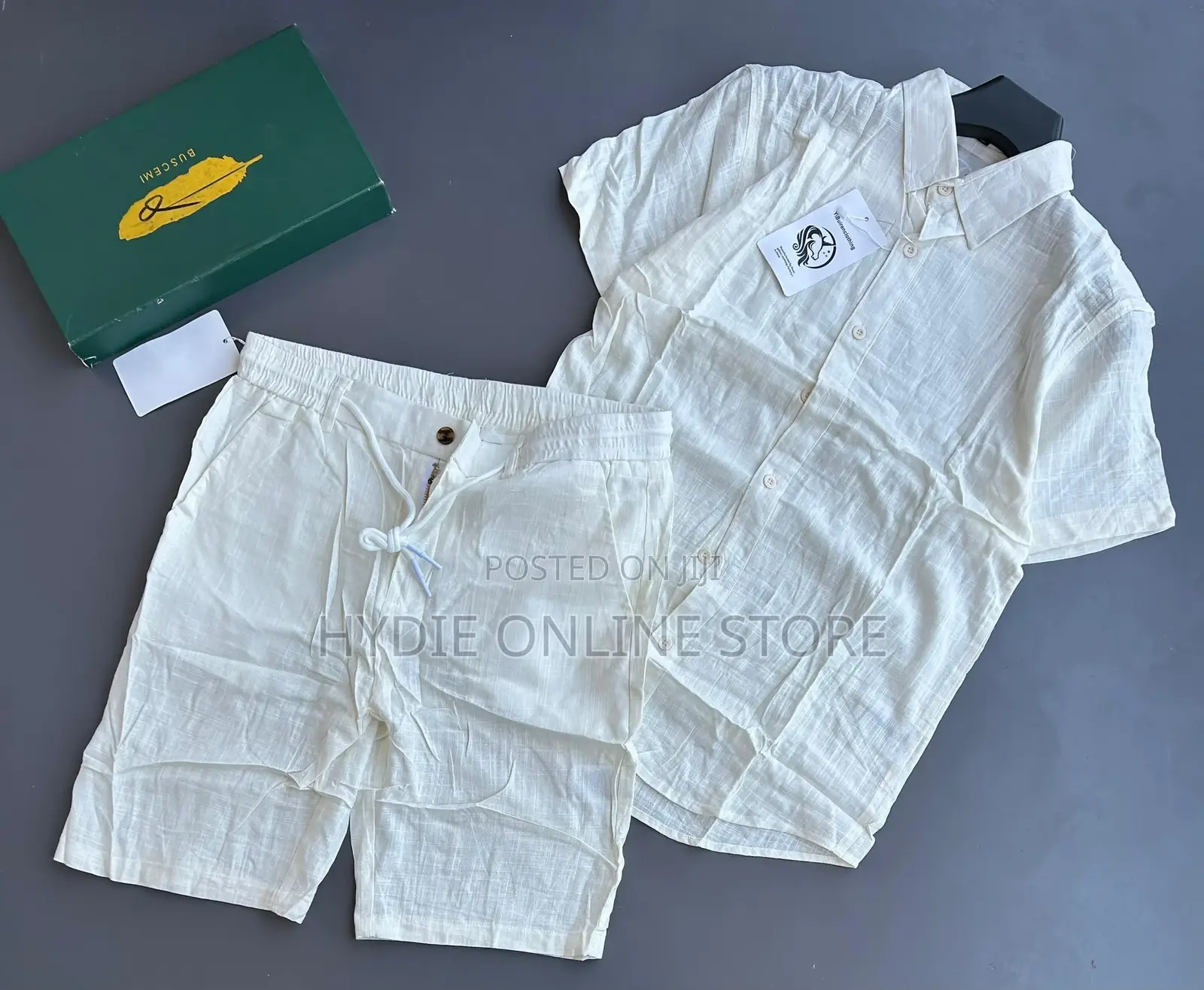 Men’S Shirt Linen Two-Piece
