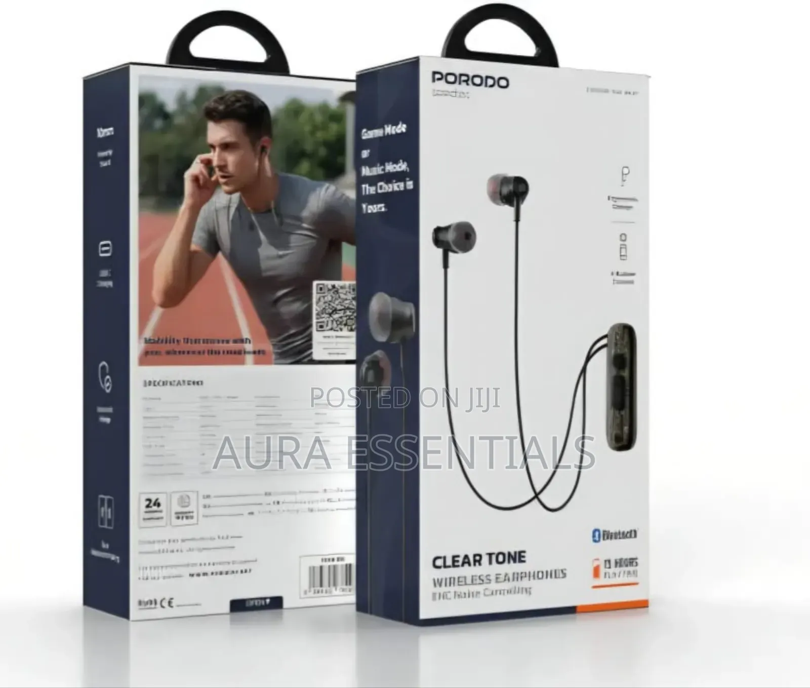 Porodo Soundtec Clear Tone Wireless Neckband Earphones