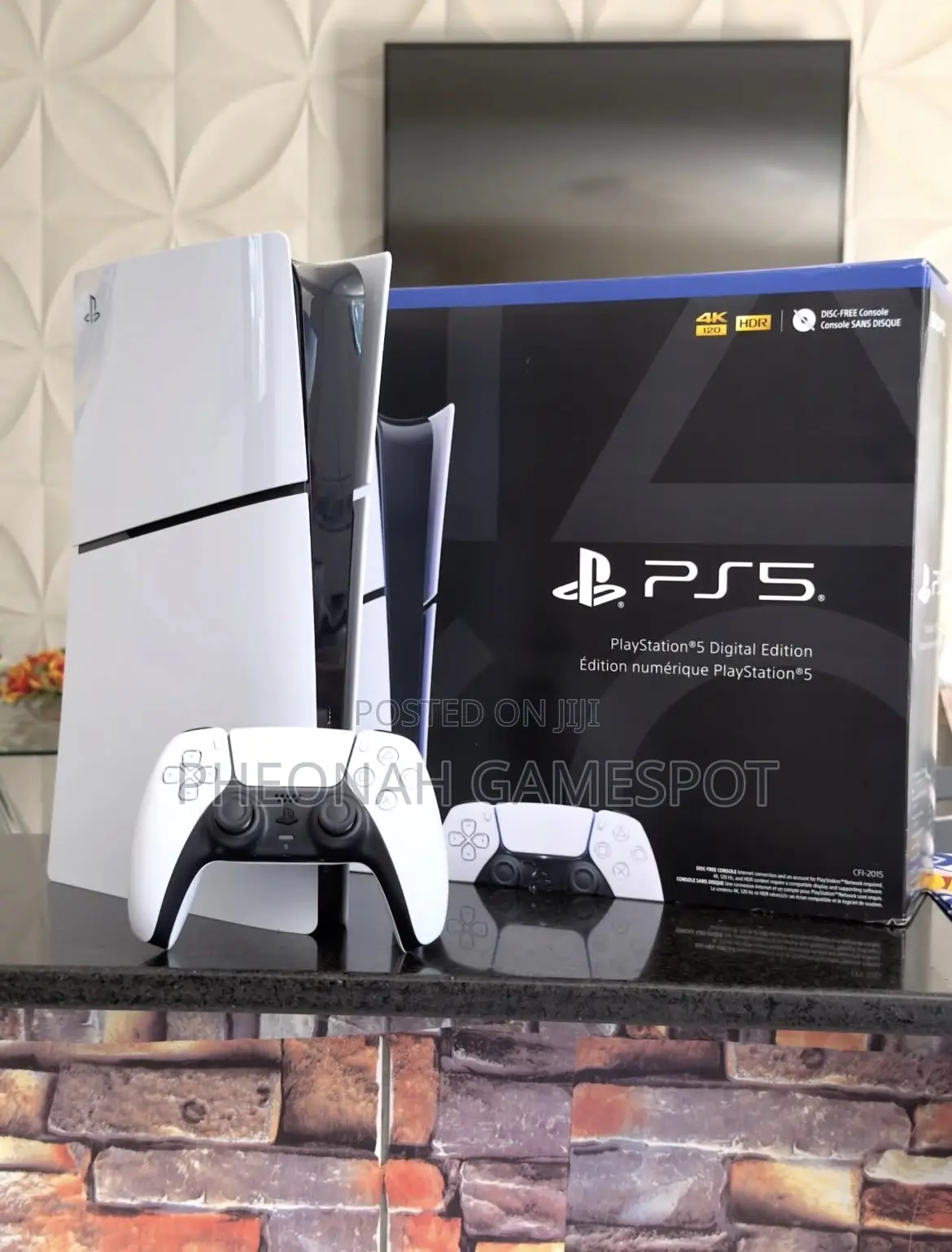 Brand New Slim Ps5 Reliable Next Gen Console With 2 Pads and 4 Games