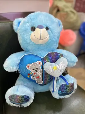 Blue Heart Bear