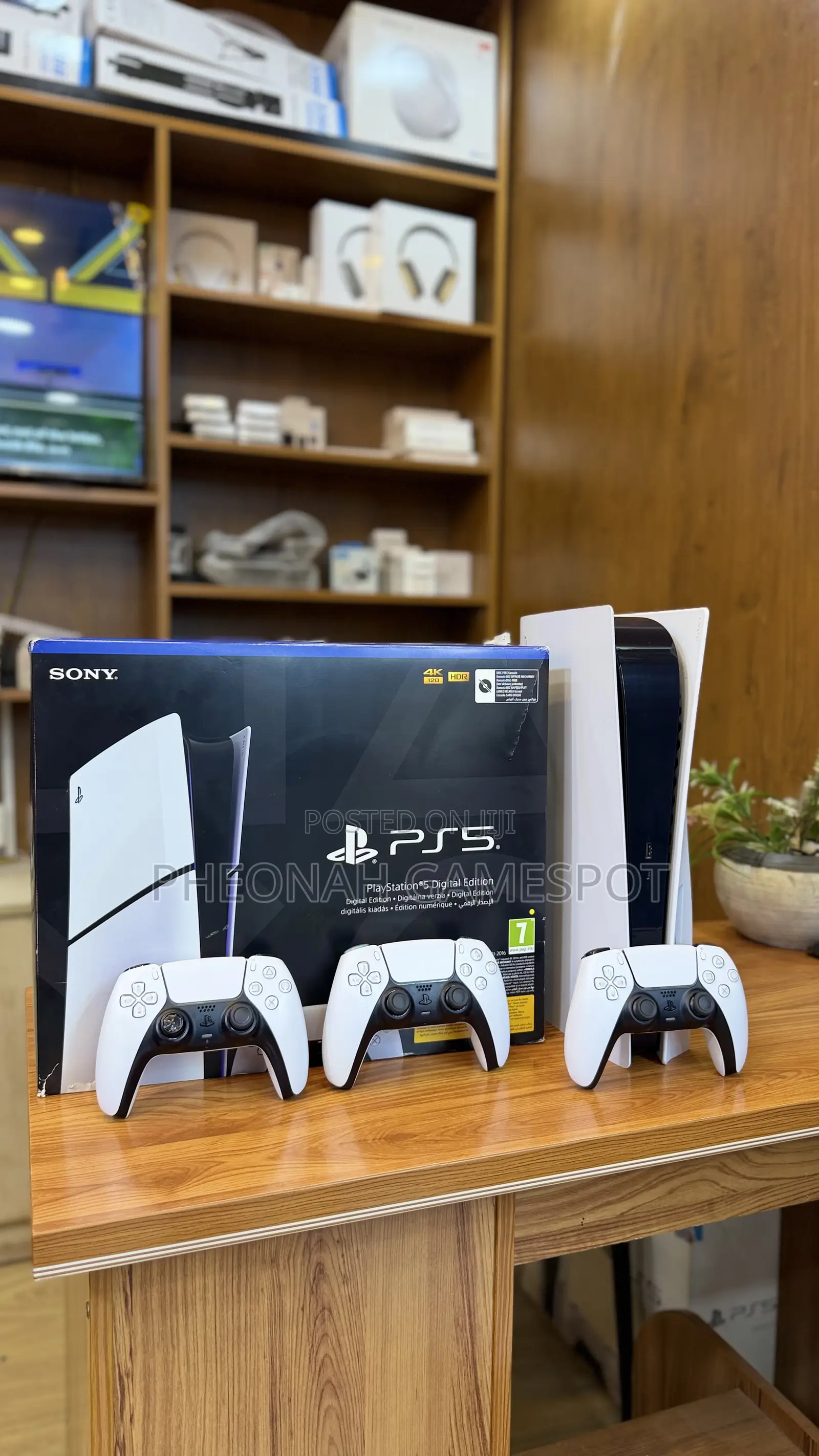 Brand New Ps5 Console, 2 Pads and 3 Games