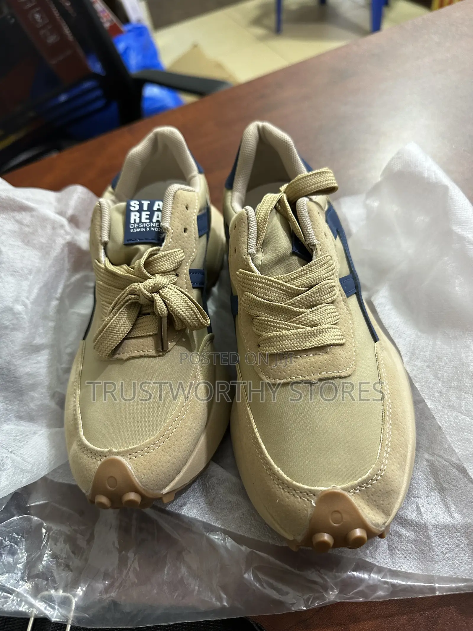 Beige Stay Real Sneakers
