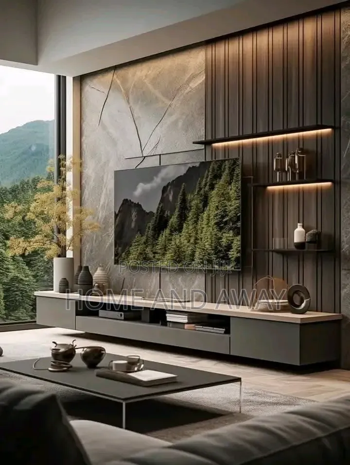 Valencia Wall Unit Panel Tv Stands Entertainment Walls 2,000,000/-