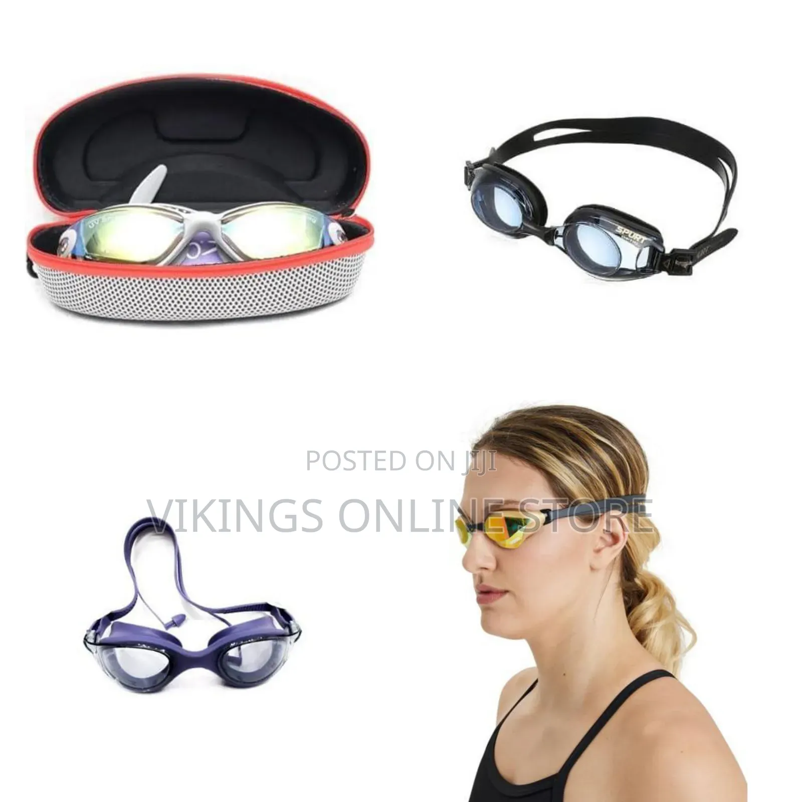 Multi Color Adult Ultra Swipe Unisex Pool Swimming Goggles Waterproof