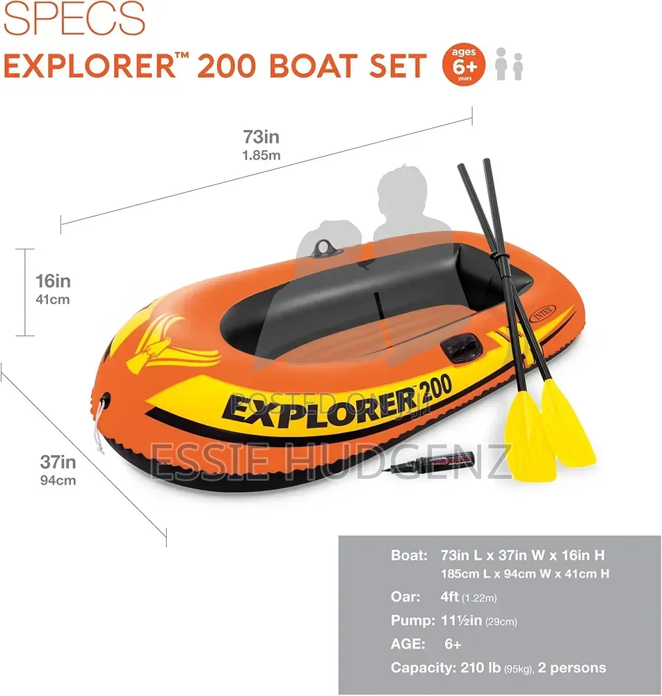 Inflatable Air Boat Set