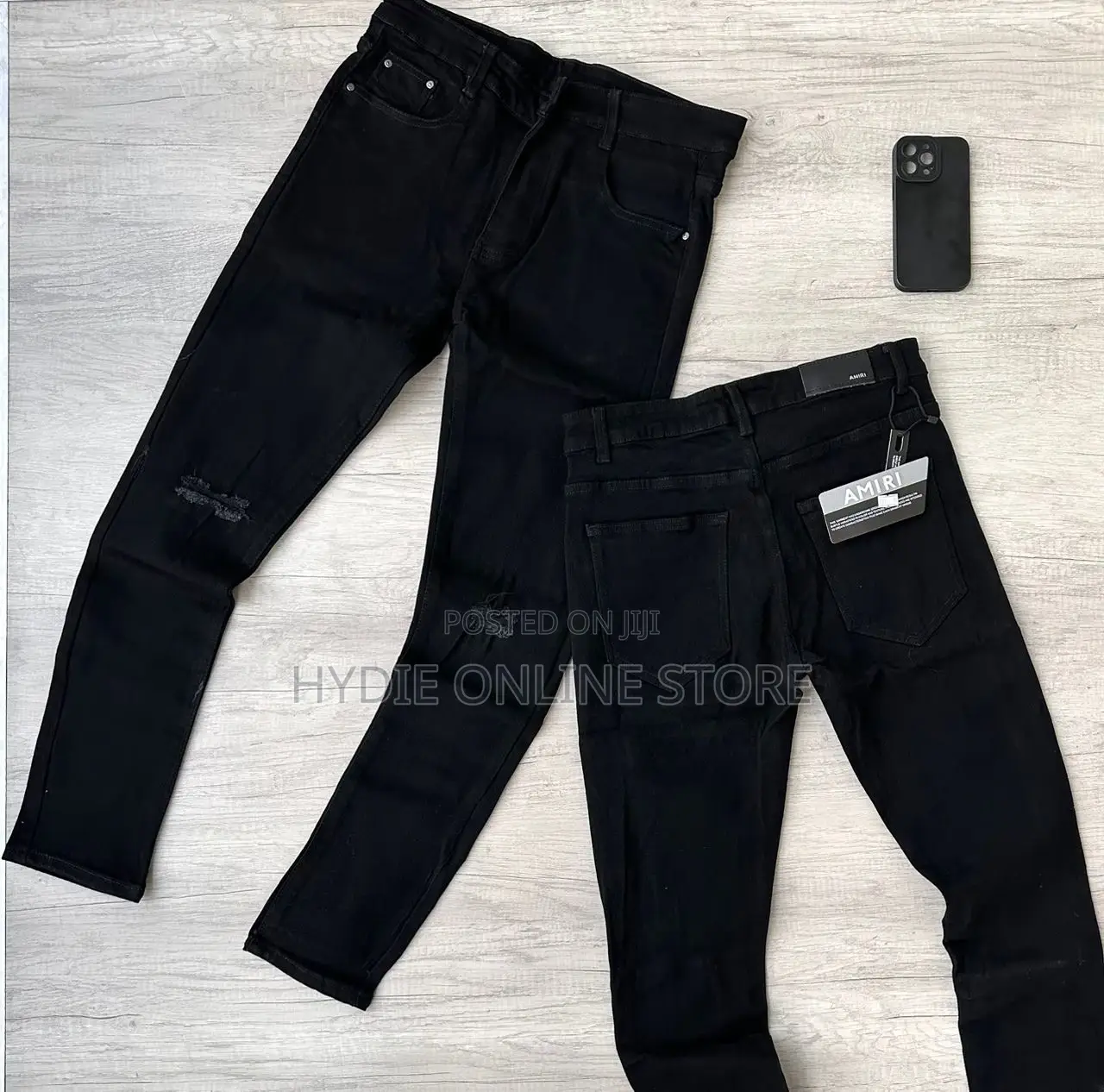 Plain Black Men’S Jean
