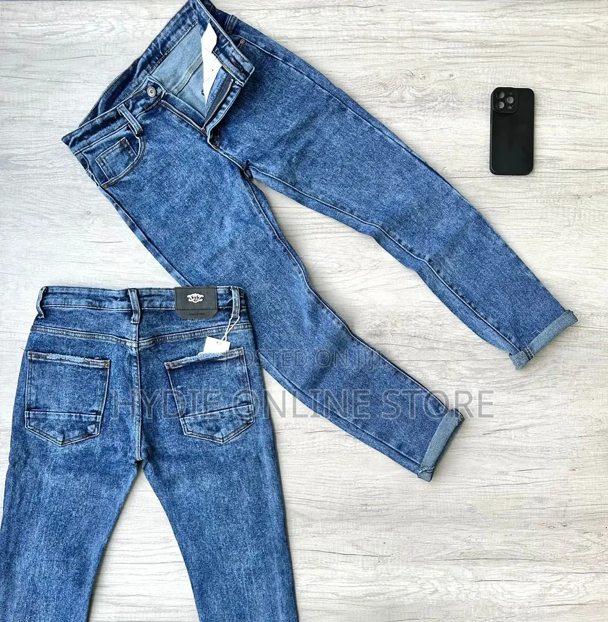 Plain Black Men’S Jean