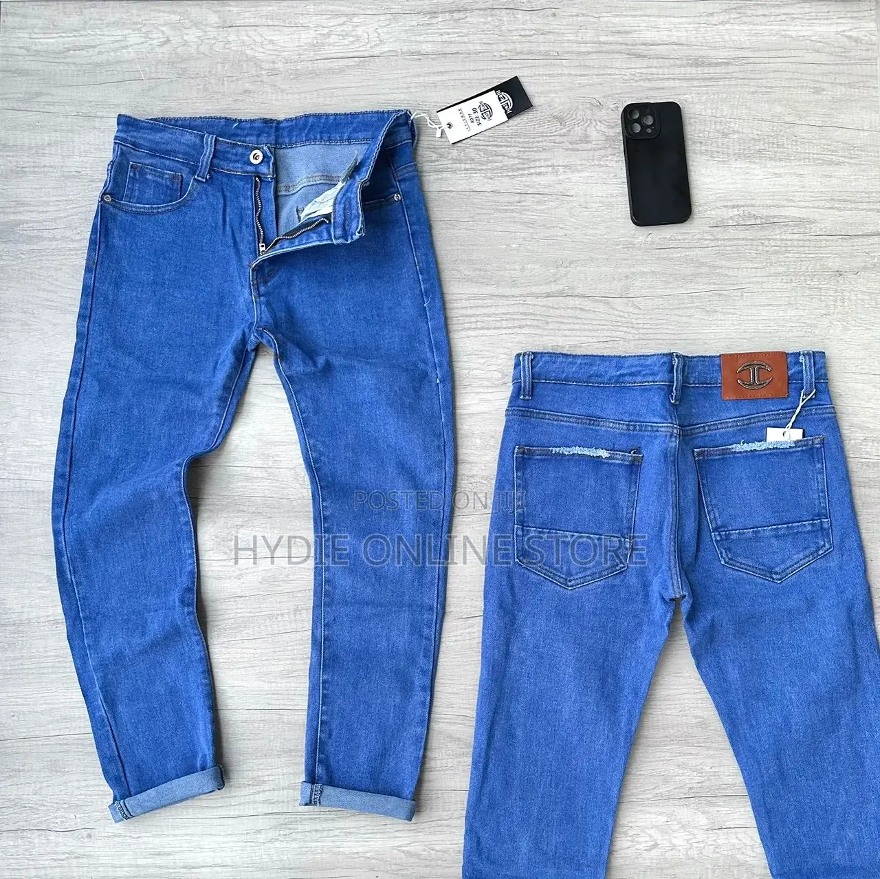 Plain Black Men’S Jean