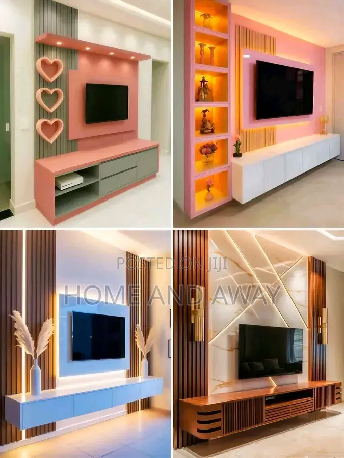 Random Colour Wall Unit Tv Stands in Any Colour From 1,580,000/-