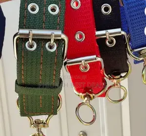 Adjustable Pet Collar With Reflective Ribbon