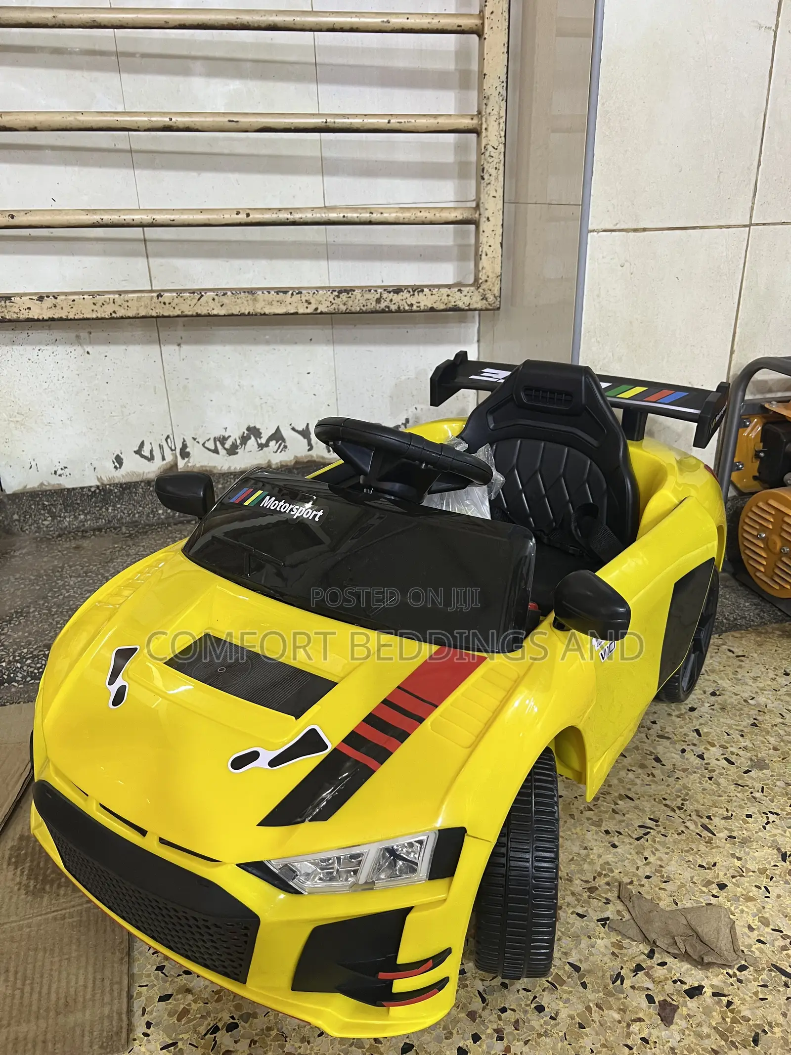 Motorsport Rechargeable Toy Car Yellow 1 to 4 Years
