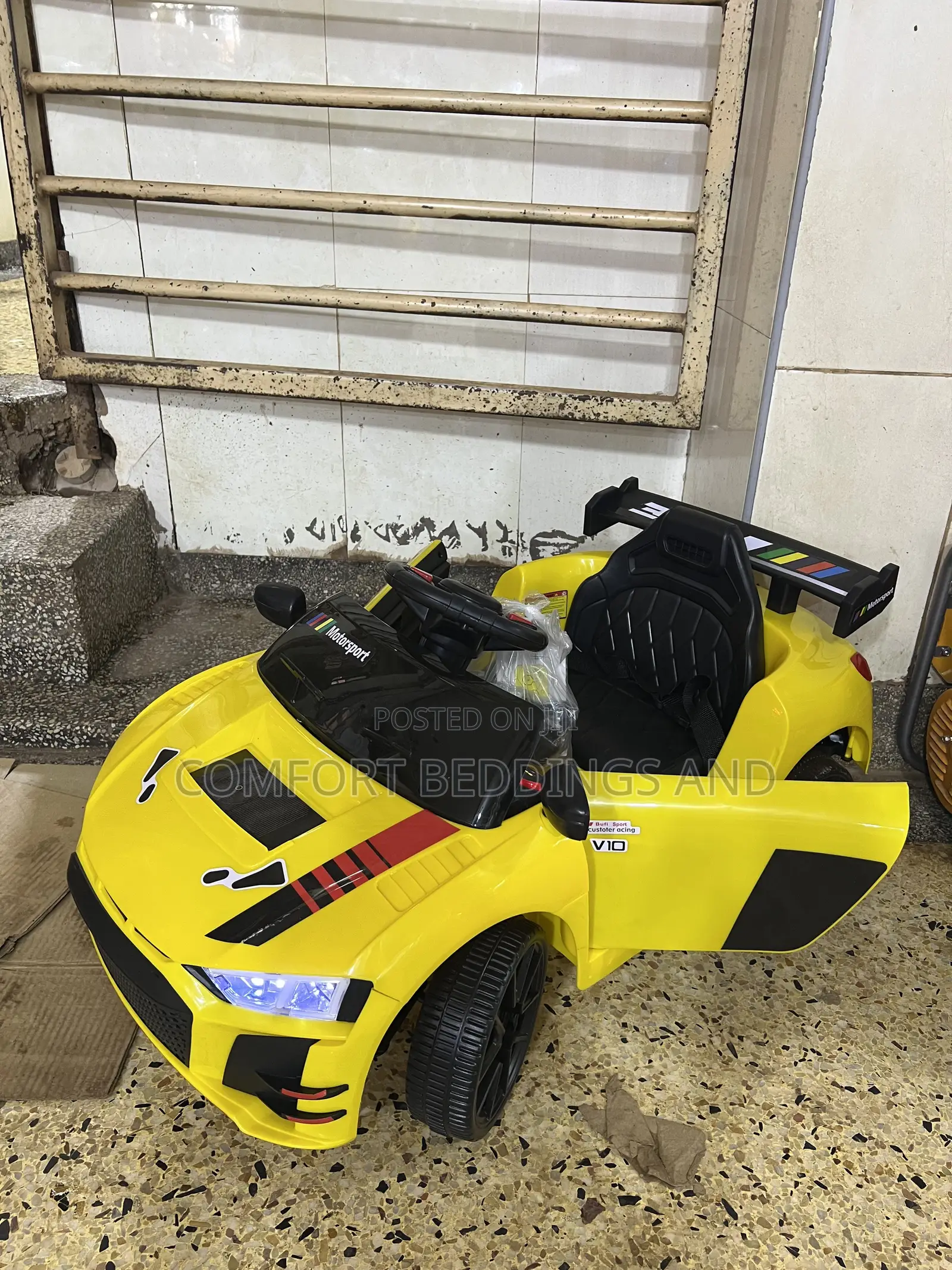 Motorsport Rechargeable Toy Car Yellow 1 to 4 Years