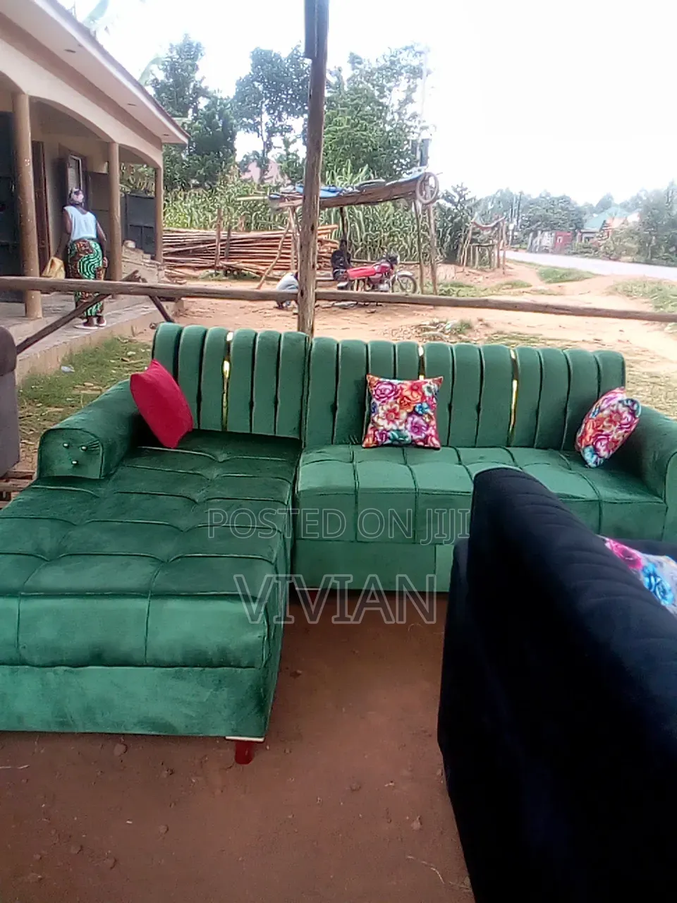 Alo Shaped Sofaset and Side Two Seater