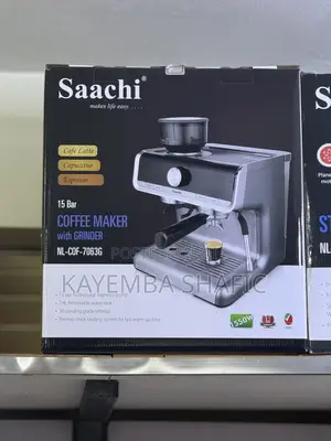 Saachi 15-Bar Espresso Machine With Built-in Grinder (Nl-Cof-7063g)