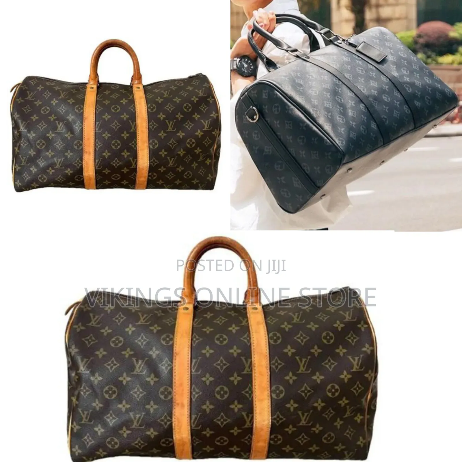 Monogram Eclipse Keepall Bandouliere 55 Travel Duffle Bag Strap