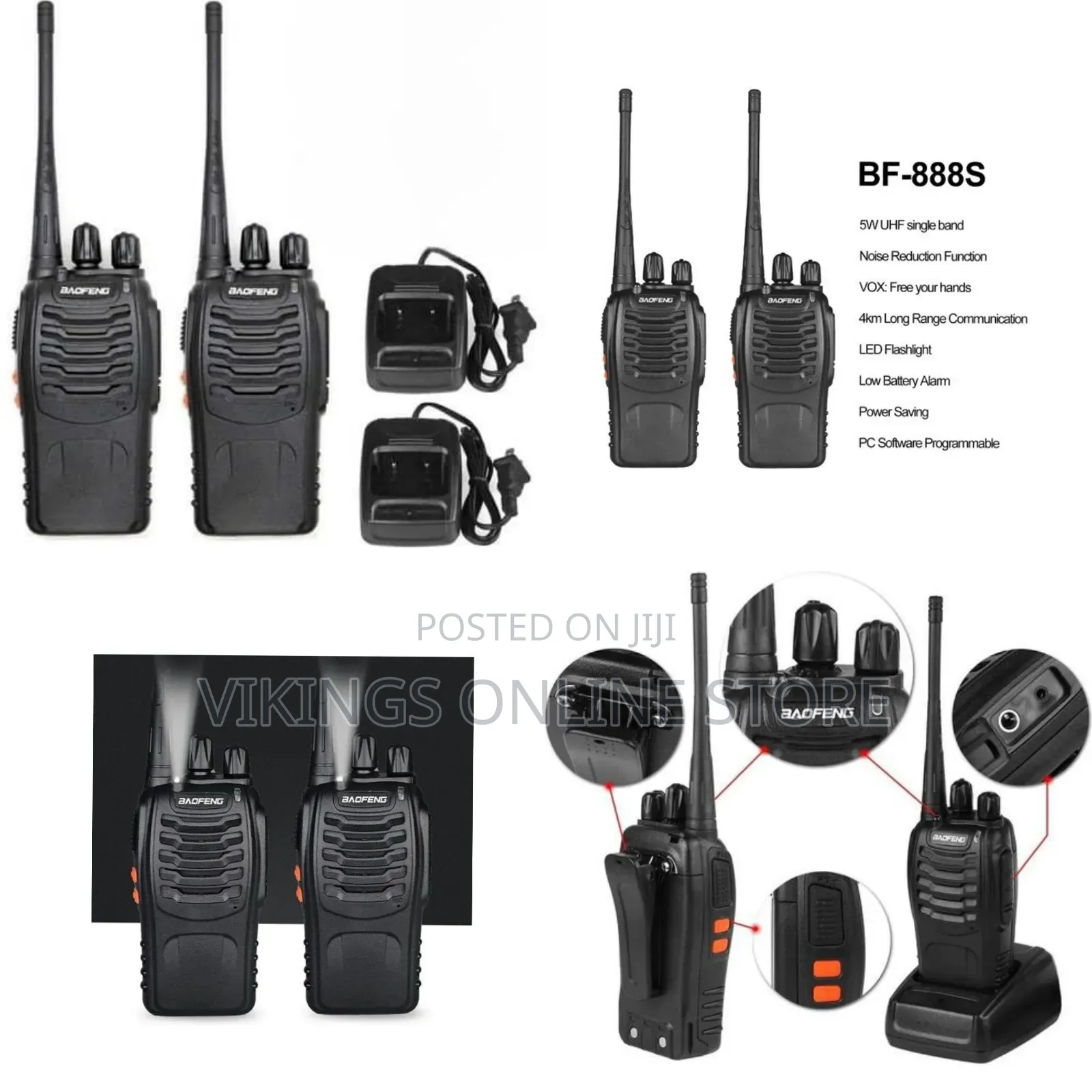 Baofeng Bf-888s Radio Handheld Two Way Radio Uhf Portable Walkie