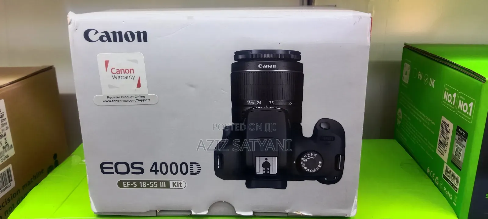 Canon 4000d DSLR Camera, 18 Mp Aps-C Sens, Video Recording at 30 FPS