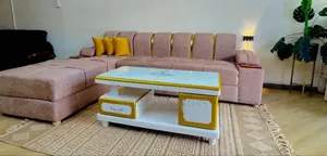 Six Seater Sofa L With a Centre Table