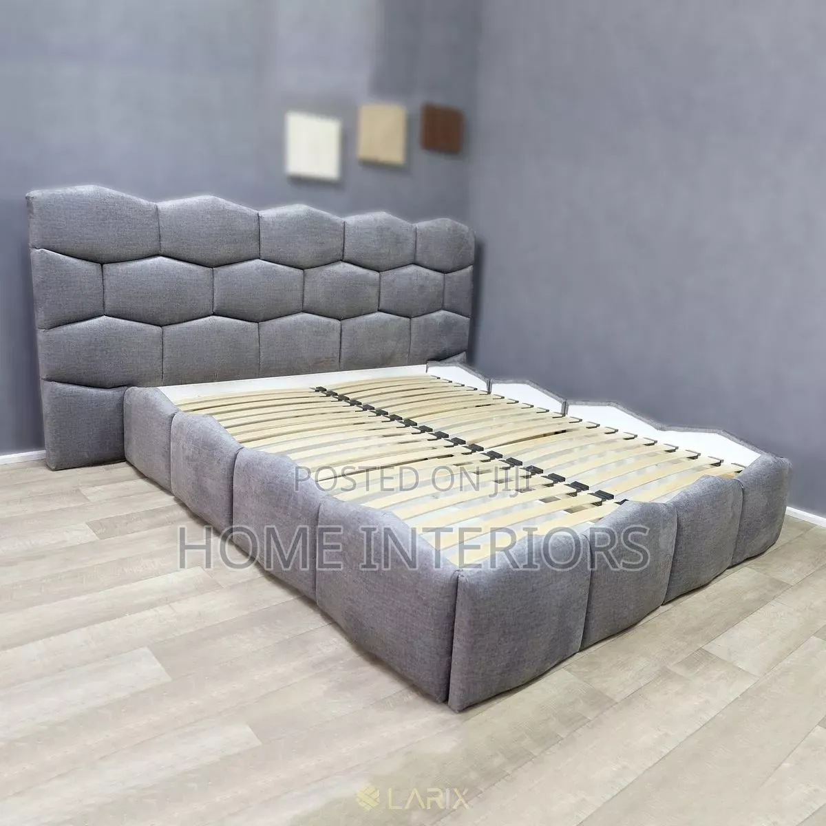 5 by 6 Bed in Gray Modern Design