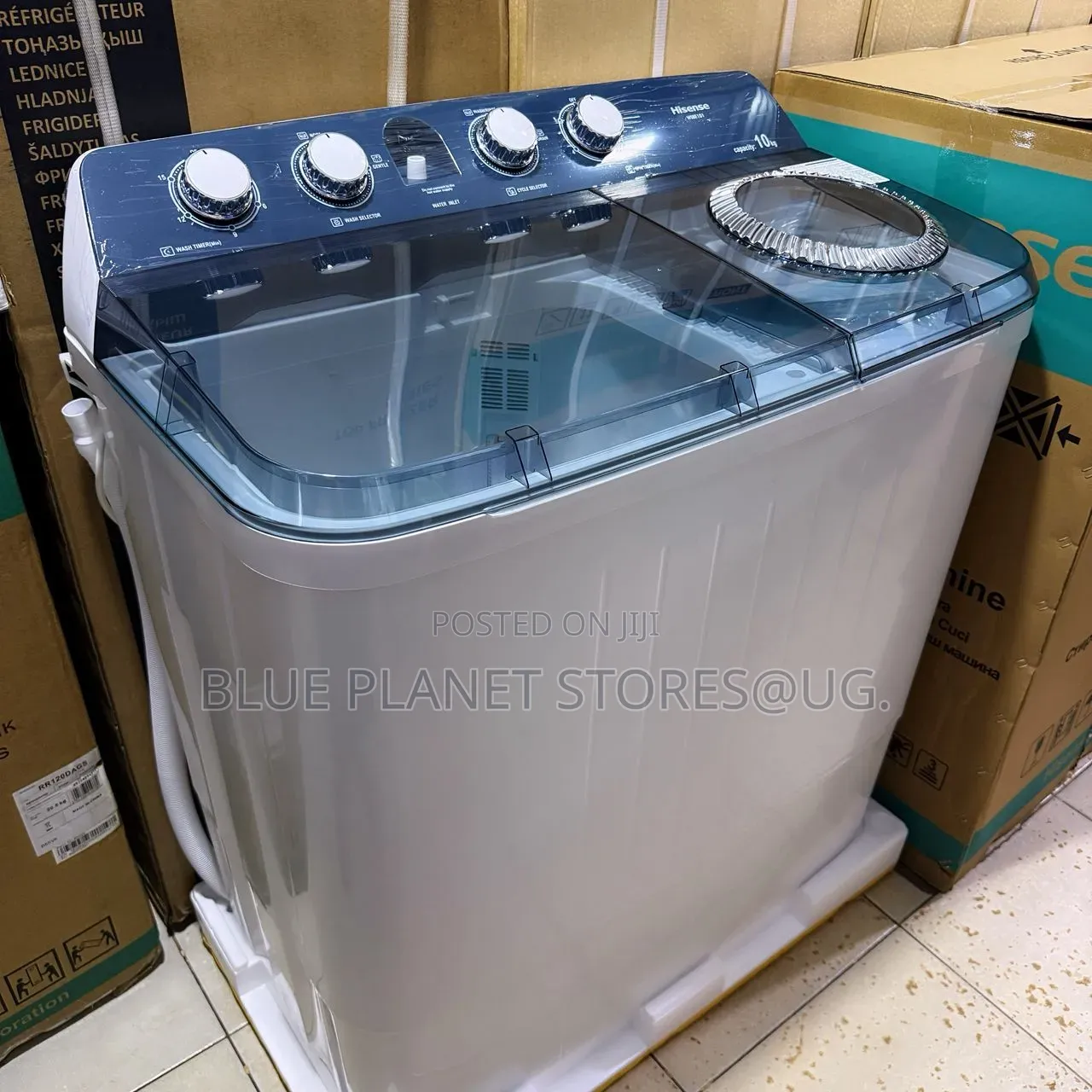 Hisense 10kgs Semi Auto Twin Tub Washing Machines || Wsbe101