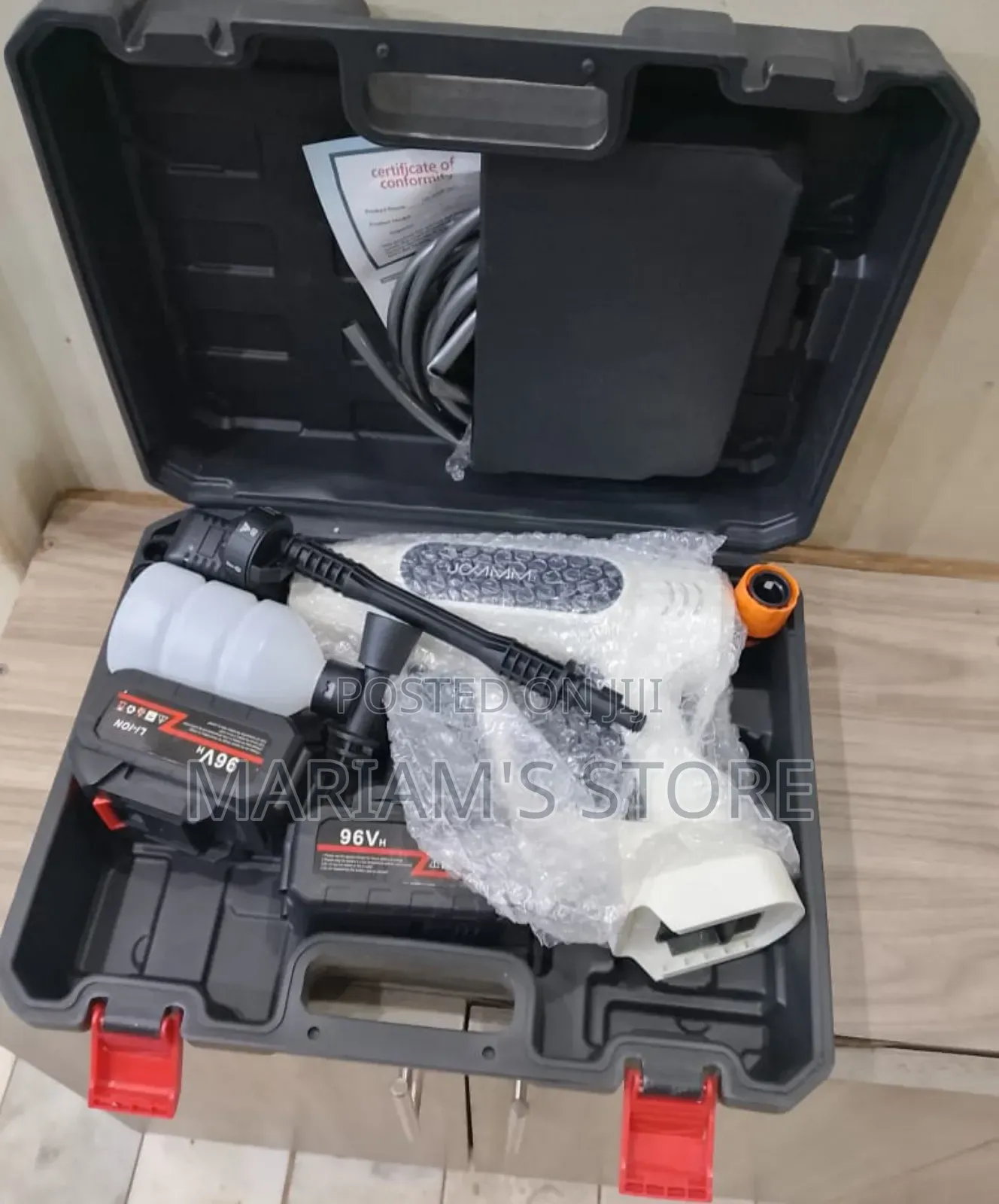 Portable, Cordless High-Pressure Car Washer Kit for Versatile Cleaning