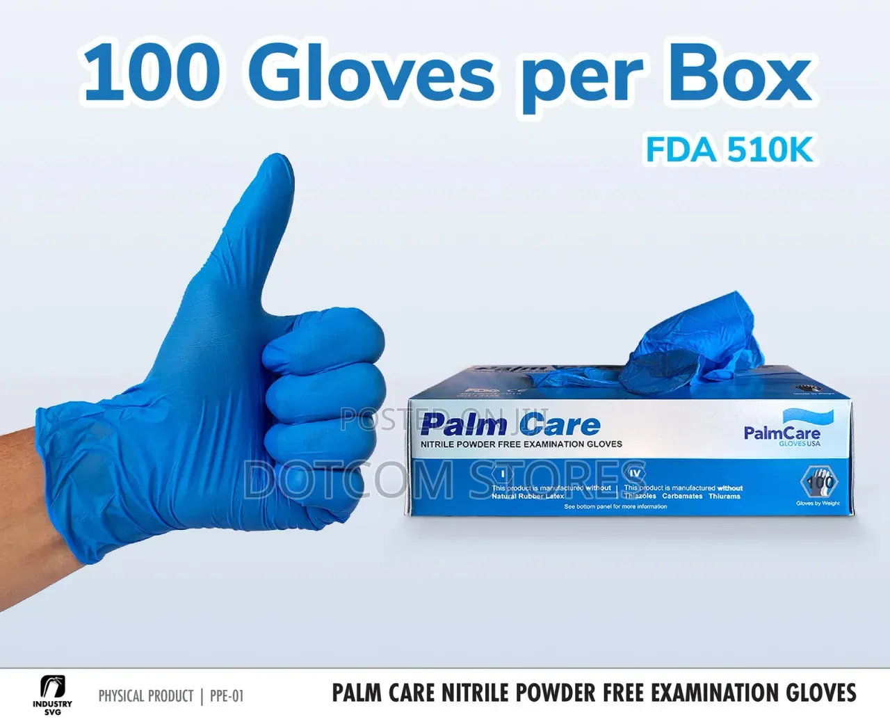 100pcs Nitrile Examination Gloves