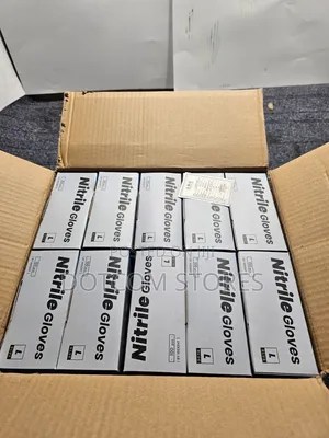 10 Pack Of 100pcs Nitrile Gloves Allergy Free Non-sterile