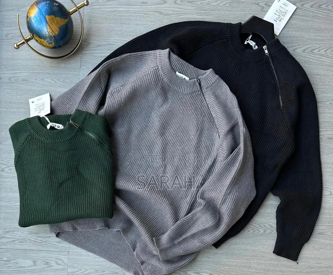 Ribbed-Knit, Raglan-Sleeve Sweaters.