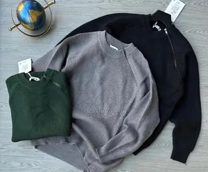 Ribbed-Knit, Raglan-Sleeve Sweaters.