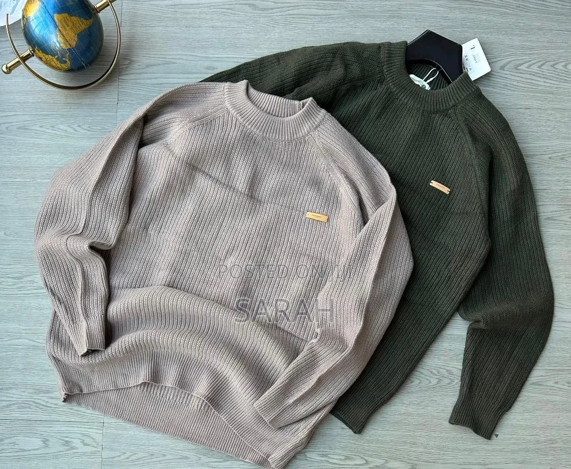 Ribbed-Knit, Raglan-Sleeve Sweaters.