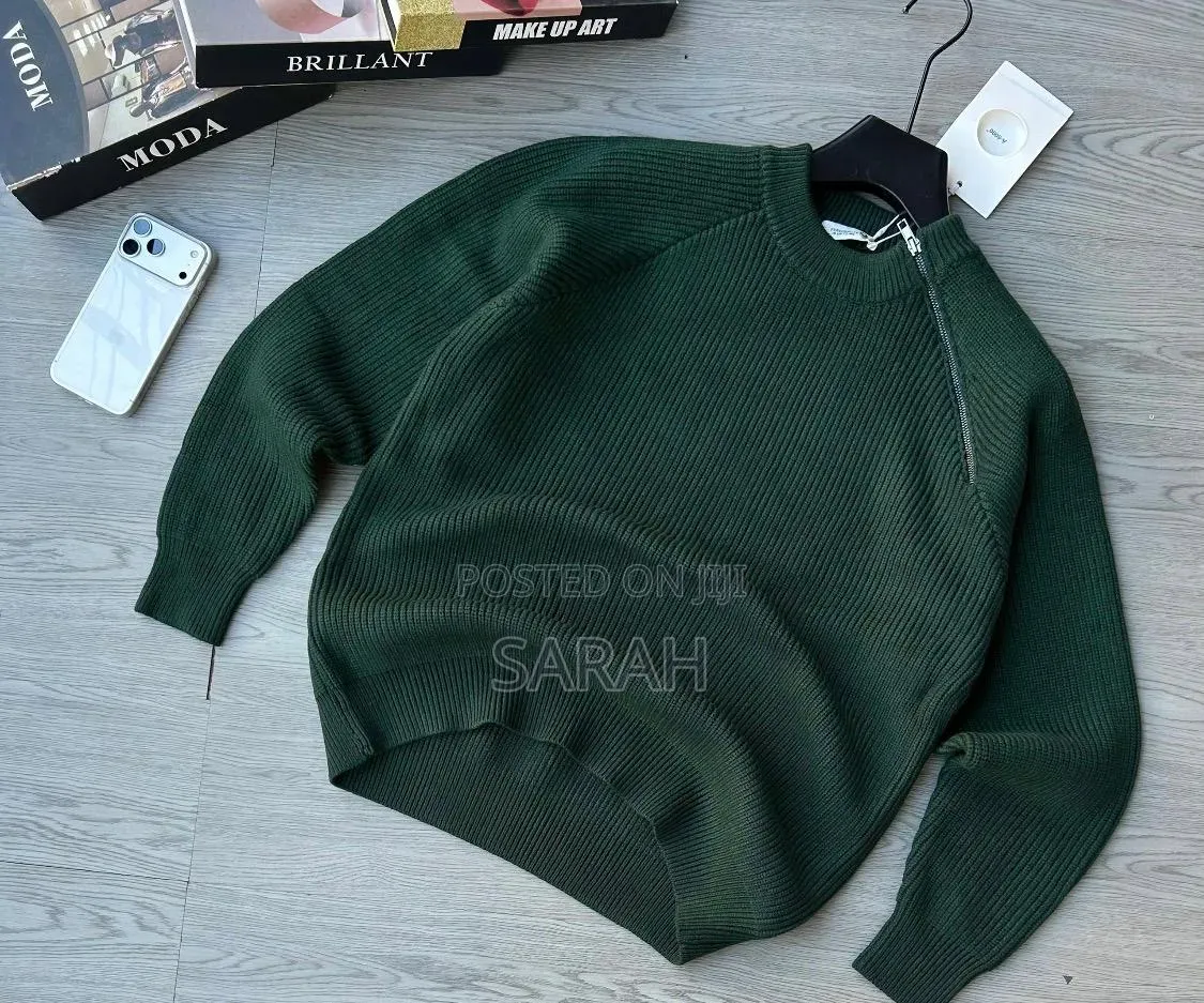 Ribbed-Knit, Raglan-Sleeve Sweaters.